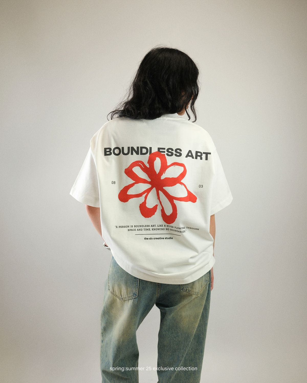Boundless Art floral print tee